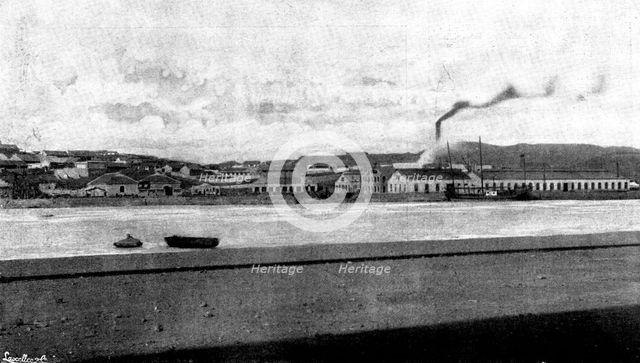 The War in Eastern Asia: naval docks at Port Arthur, 1895. Creator: Lascelles.