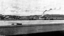 The War in Eastern Asia: naval docks at Port Arthur, 1895. Creator: Lascelles