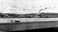 The War in Eastern Asia: naval docks at Port Arthur, 1895. Creator: Lascelles
