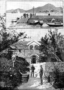 The War in Eastern Asia: where the unsuccessful Chinese Embassy resided at Nagasaki, 1895. Creator: George Meisenbach