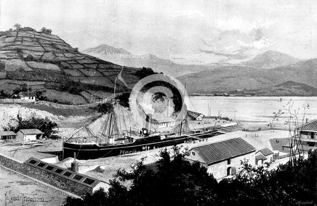 The War in Eastern Asia: the Mitsubishi Dock at Nagasaki..., 1895. Creator: George Meisenbach.