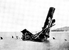 The War in Eastern Asia: the last of the Chinese cruiser "Yangwai", 1895. Creator: George Meisenbach
