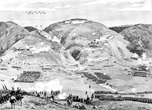 The War in Eastern Asia: the Storming of Port Arthur by the Japanese, 1895. Creator: George Meisenbach.