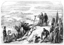 The War in Naples - Victor Emmanuel giving commands to commence the bombardment..., 1860. Creator: W Thomas