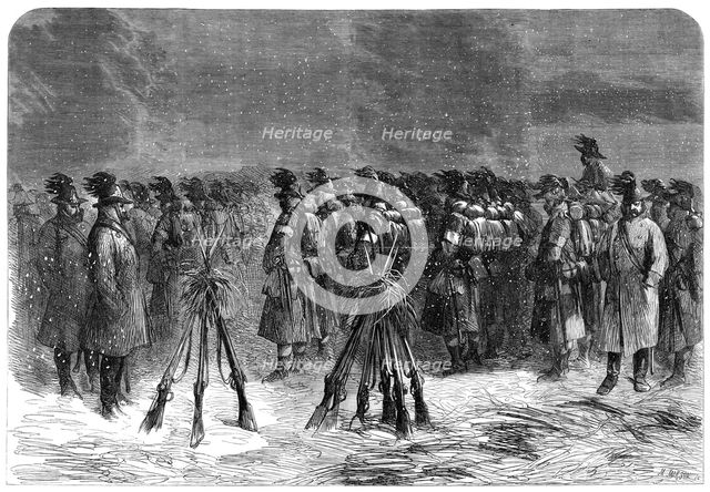 The War in Schleswig: Austrian camp in front of the Dannewerk:...Bohemian Chasseurs..., 1864. Creator: Mason Jackson.