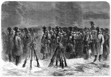 The War in Schleswig: Austrian camp in front of the Dannewerk:...Bohemian Chasseurs..., 1864. Creator: Mason Jackson
