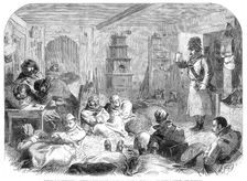 The War in Schleswig: Austrian outpost near Lottorf - from a sketch by our special artist, 1864. Creator: Unknown