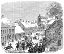 The War in Schleswig: High-Street, Hadersleben - from a sketch by our special artist, 1864. Creator: Unknown