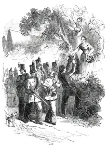 The War in Schleswig - Schleswig-Holstein Chasseurs on the March, 1850. Creator: Unknown