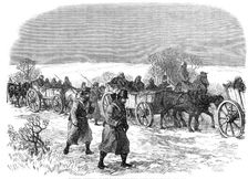 The War in Schleswig: wounded Austrians...after the battle of Over-Selk..., 1864. Creator: Unknown