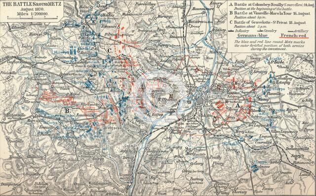 'The War of 1870-71. From the plans of the Prussian General Staff and other Sources', 1907. Artist: Unknown.