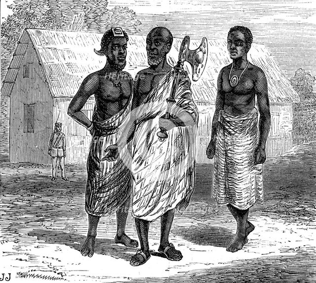 The War on the Gold Coast: Ashantee messengers of peace, 1873. Creator: Unknown.