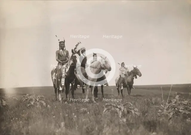 The war party, 1905. Creator: Edward Sheriff Curtis.