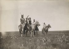 The war party, 1905. Creator: Edward Sheriff Curtis