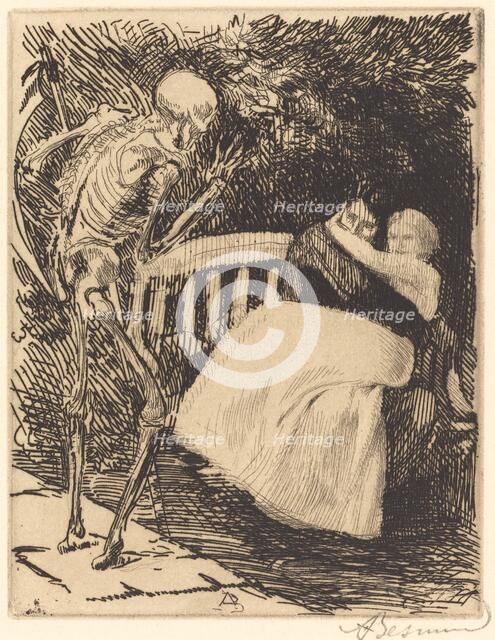 The Warning (L'avertissement), 1900. Creator: Paul Albert Besnard.