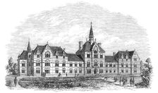 The Warehousemen and Clerks Schools, Croydon, 1865. Creator: Unknown