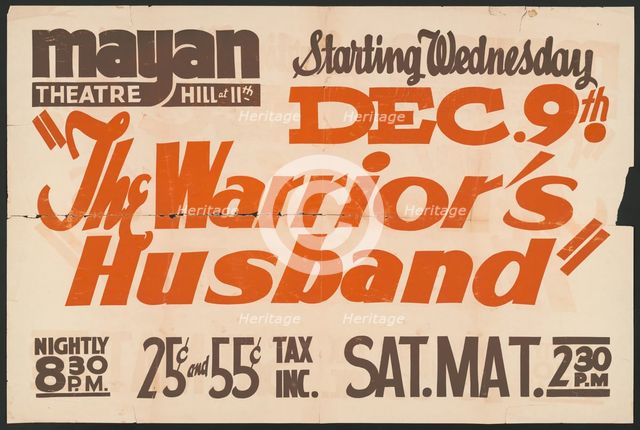 The Warrior's Husband, Los Angeles, [193-]. Creator: Unknown.