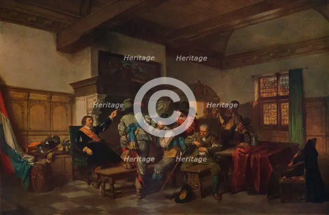 'The Warrior's Story', c1861, (1938). Artist: Herman Frederik Carel Ten Kate.