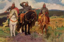 The Warriors 1898, (1965). Creator: Viktor Mihajlovic Vasnecov