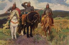 The Warriors 1898, (1965). Creator: Viktor Mihajlovic Vasnecov