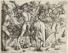 The Warriors, c. 1500. Creator: Master MZ