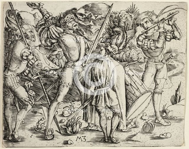 The Warriors, c. 1500. Creator: Master MZ.