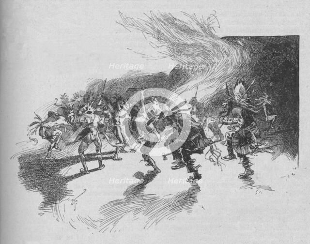 'The Warriors Danced the War-Dance', 1902. Artist: Unknown.