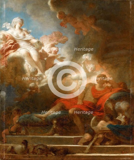 The Warrior's Dream of Love. Artist: Fragonard, Jean Honoré (1732-1806)