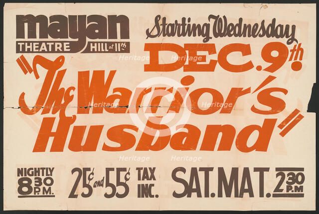 The Warrior's Husband, Los Angeles, [193-]. Creator: Unknown.