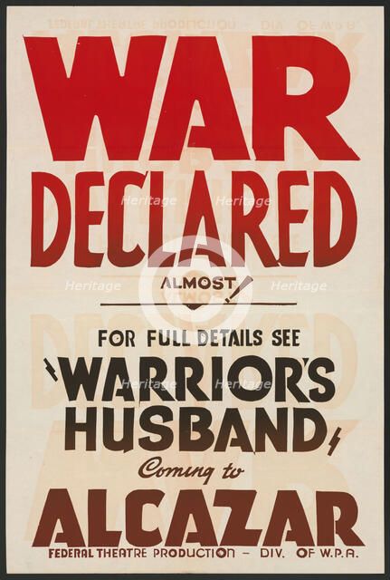 The Warrior's Husband, San Francisco, 1937. Creator: Unknown.