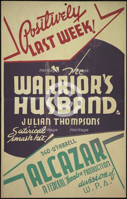 The Warrior's Husband, San Francisco, 1937. Creator: Unknown.