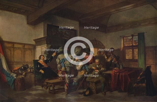 'The Warrior's Story', c1861, (1938). Artist: Herman Frederik Carel Ten Kate.