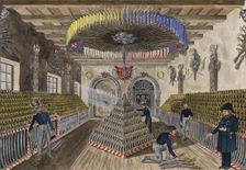 The Warsaw Arsenal. Armory of the cavalry, 1829