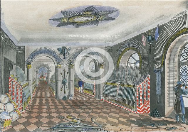 The Warsaw Arsenal. Armory of the infantry, 1829.