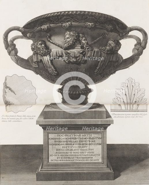 The Warwick Vase, 1778-80. Creators: Giovanni Battista Piranesi, Francesco Piranesi.