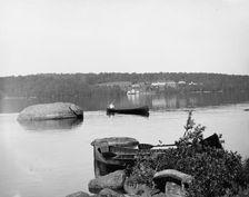 The Wawbeek Inn from Barts Bartlett's? Island, Upper Saranac Lake, Adirondack Mts., NY., c1900-1910 Creator: Unknown