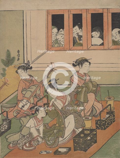 The Watchers and the Watched, 1764-72., 1764-72. Creator: Suzuki Harunobu.