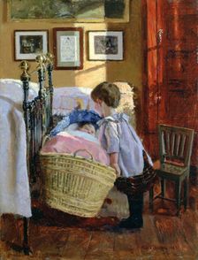 The Watchful Eye 1889. Artist: Viggo Christian Frederik Vilhelm Pedersen