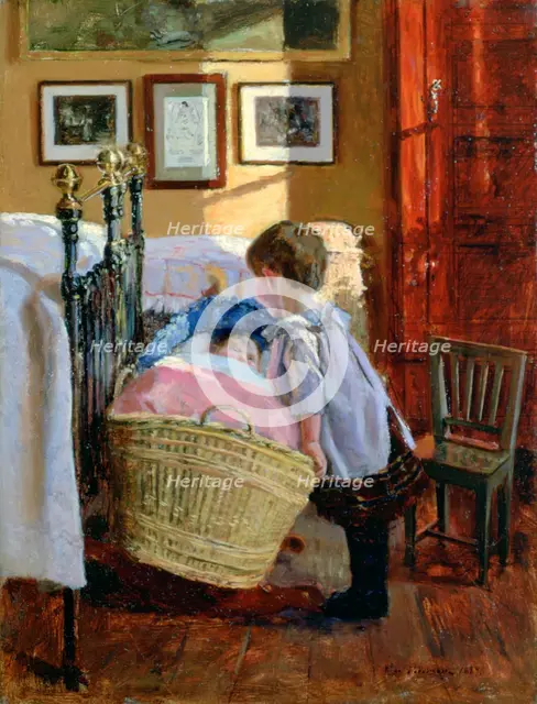 'The Watchful Eye', 1889. Artist: Viggo Christian Frederik Vilhelm Pedersen