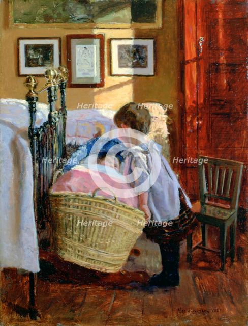 'The Watchful Eye', 1889. Artist: Viggo Christian Frederik Vilhelm Pedersen
