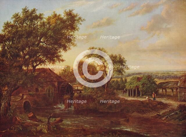 'The Water Mill, Carshalton', 1830, (c1915). Artist: Patrick Nasmyth.