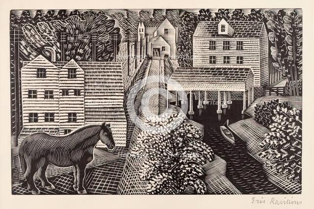 The Water Mill, c1935. Creator: Eric Ravilious.