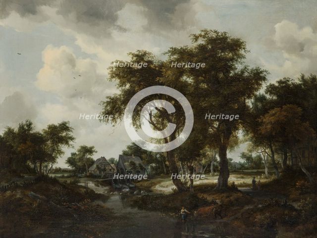 The Water Mill (The Trevor Landscape), 1667. Creator: Meindert Hobbema.
