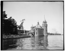 The water castle on Heart Island, Thousand Islands, (1902?). Creator: William H. Jackson