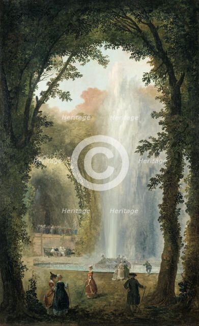 'The Water Feature of the Grove of the Museum of Marly', late 18th/early 19th century. Artist: Hubert Robert
