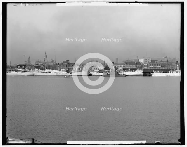The Water front, Mobile, Alabama, c1906. Creator: Unknown.