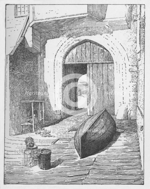 'The Water Gate, New Palace Yard', c1897. Artist: William Patten.