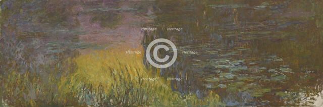 The Water Lilies - Setting Sun, 1914-1926. Artist: Monet, Claude (1840-1926)