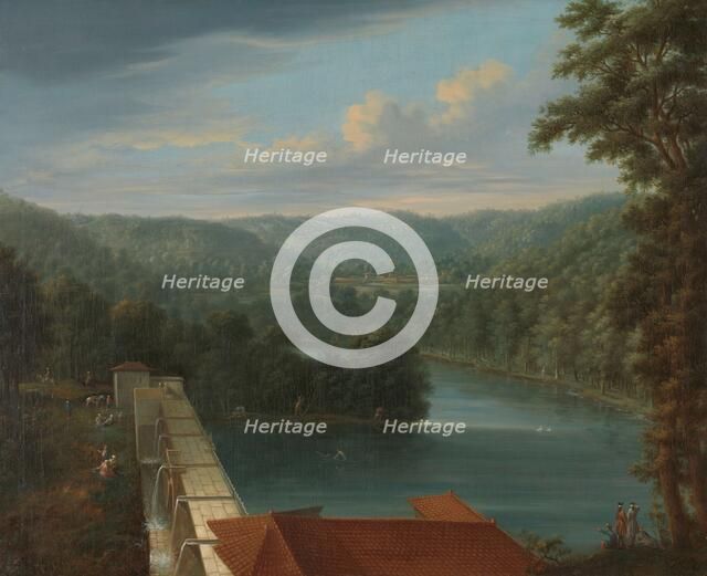 The Water Reservoirs, the so-called Bends, in Belgrad Forest, 1744-1763. Creator: Johann Christian Vollerdt.