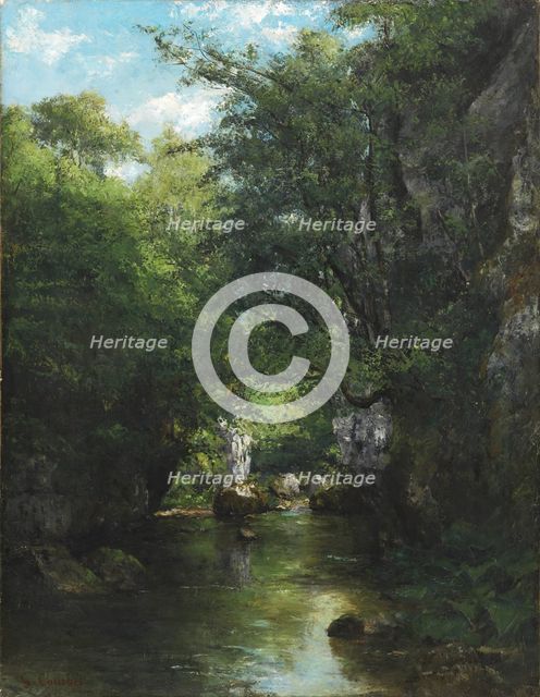 The Water Stream, La Brème, 1866. Creator: Gustave Courbet.